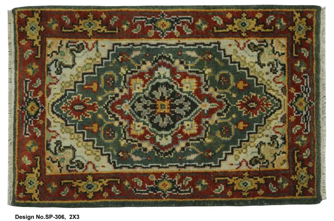 Hand knotted Indian Modern Rug 2'0" x 3'0" ABC Rugs Kilims